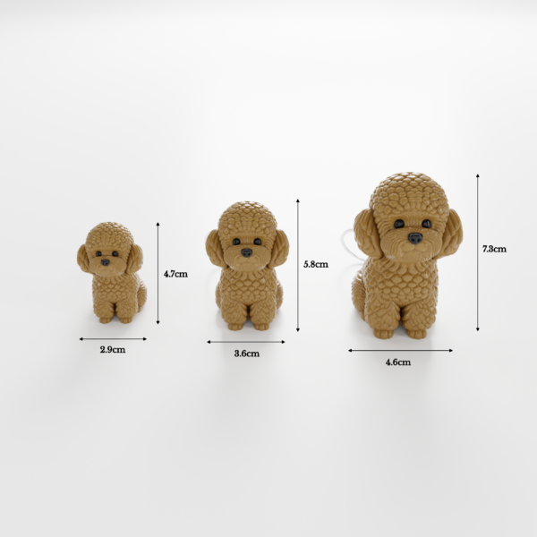 Poodle Toy Keychain