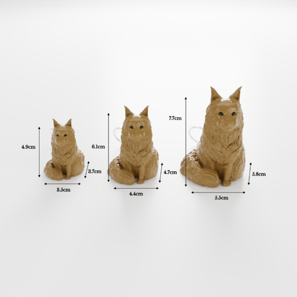 mainecoon_measures_beige Mainecoon Keychain